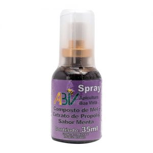 Mel e extrato de Própolis, sabor Menta – Spray 35 ml (frasco) – ABV