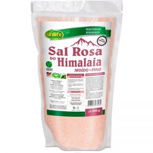Sal Rosa do Himalaia ( Moído-Fino ) 500g – Unilife Vitamins